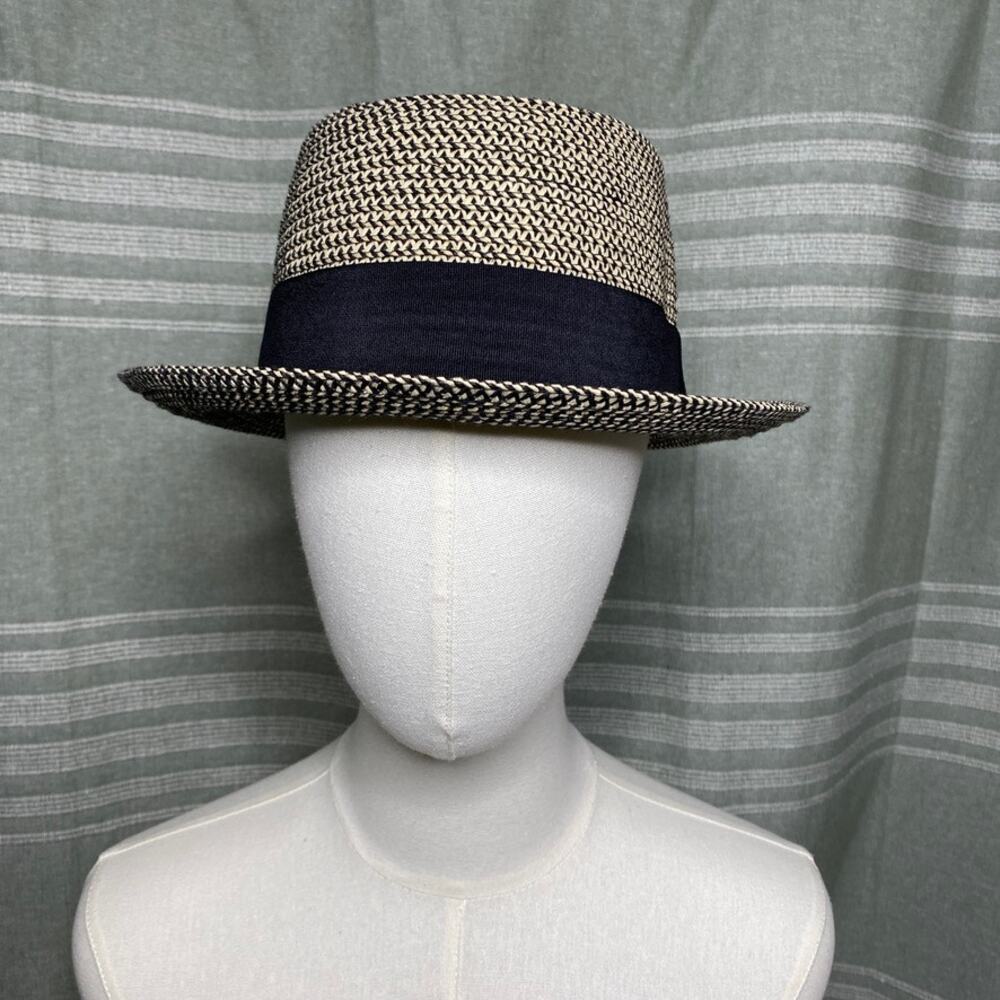Toucan Collection Straw Boater Hat MD\LG Old Money French Girl Resort Retro Chic - Picture 3 of 9